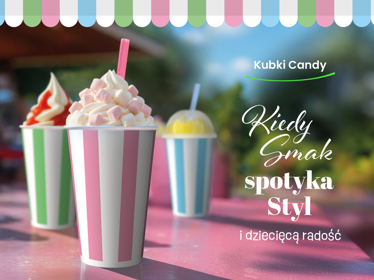 Pastelowe kubki CANDY – idealne do lemoniady, smoothie i letnich napojów